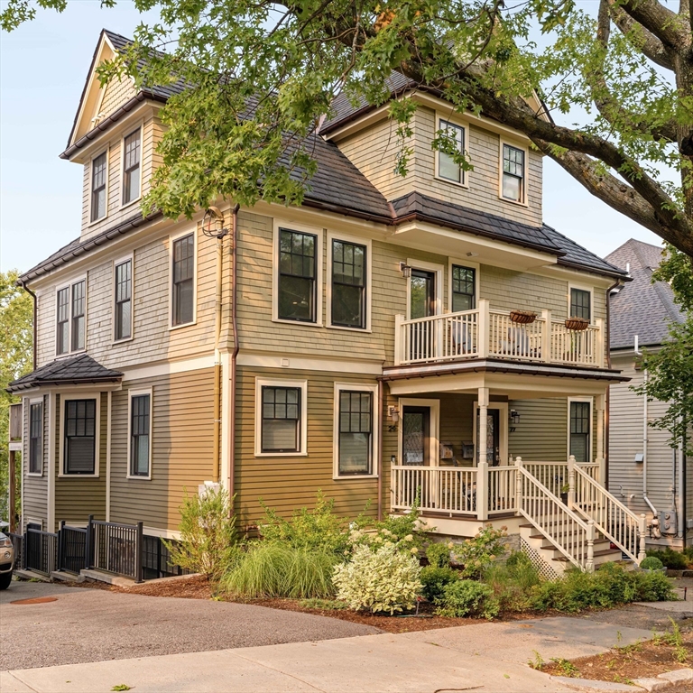 a front view of a house