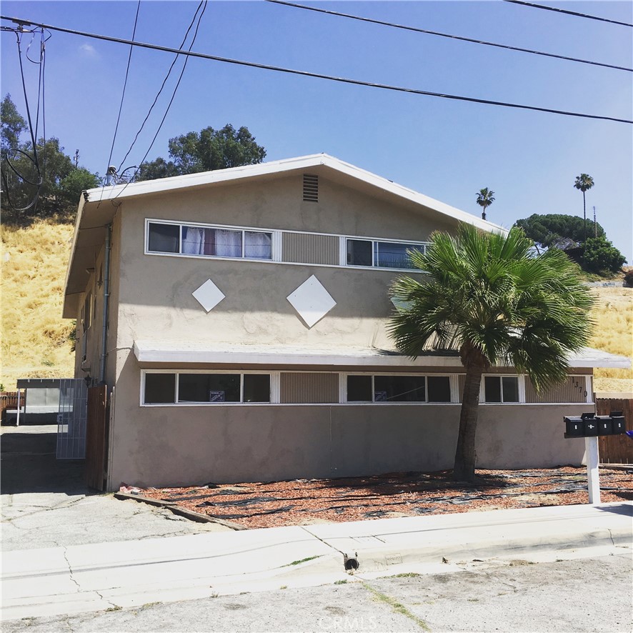 a front view of a house