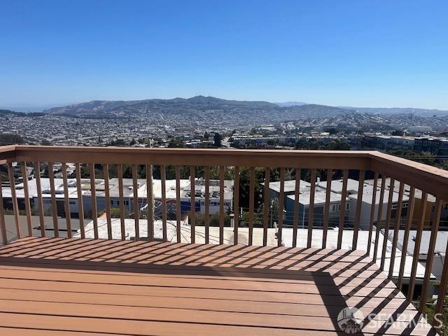 a view of a roof deck