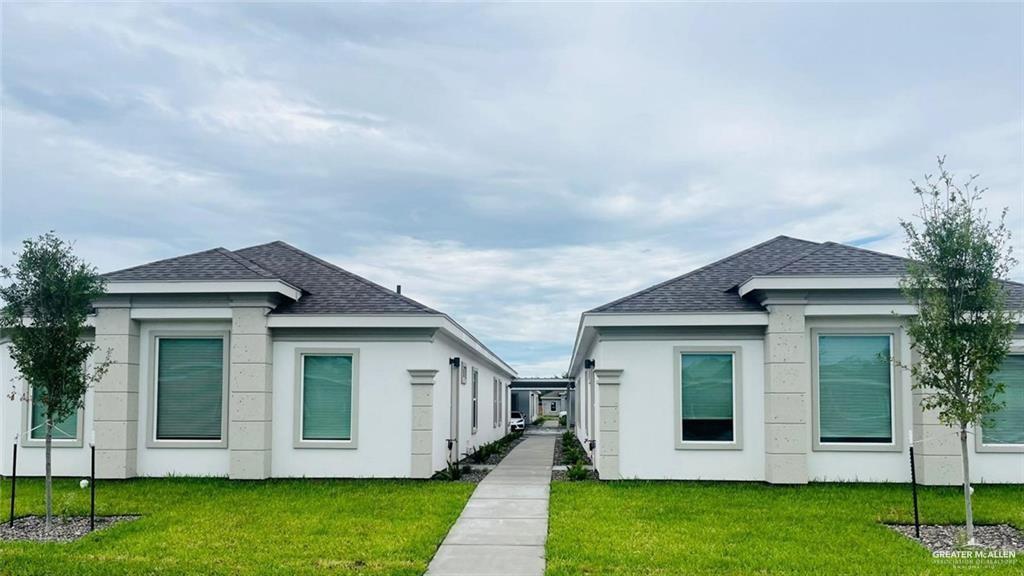 a front view of house with yard