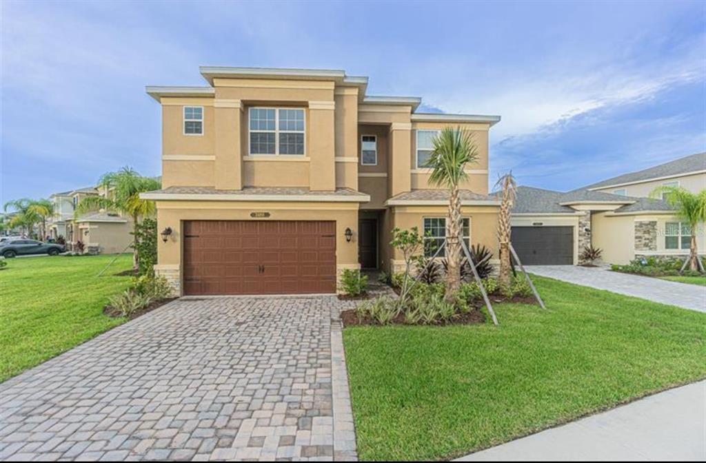 front view of house with a yard