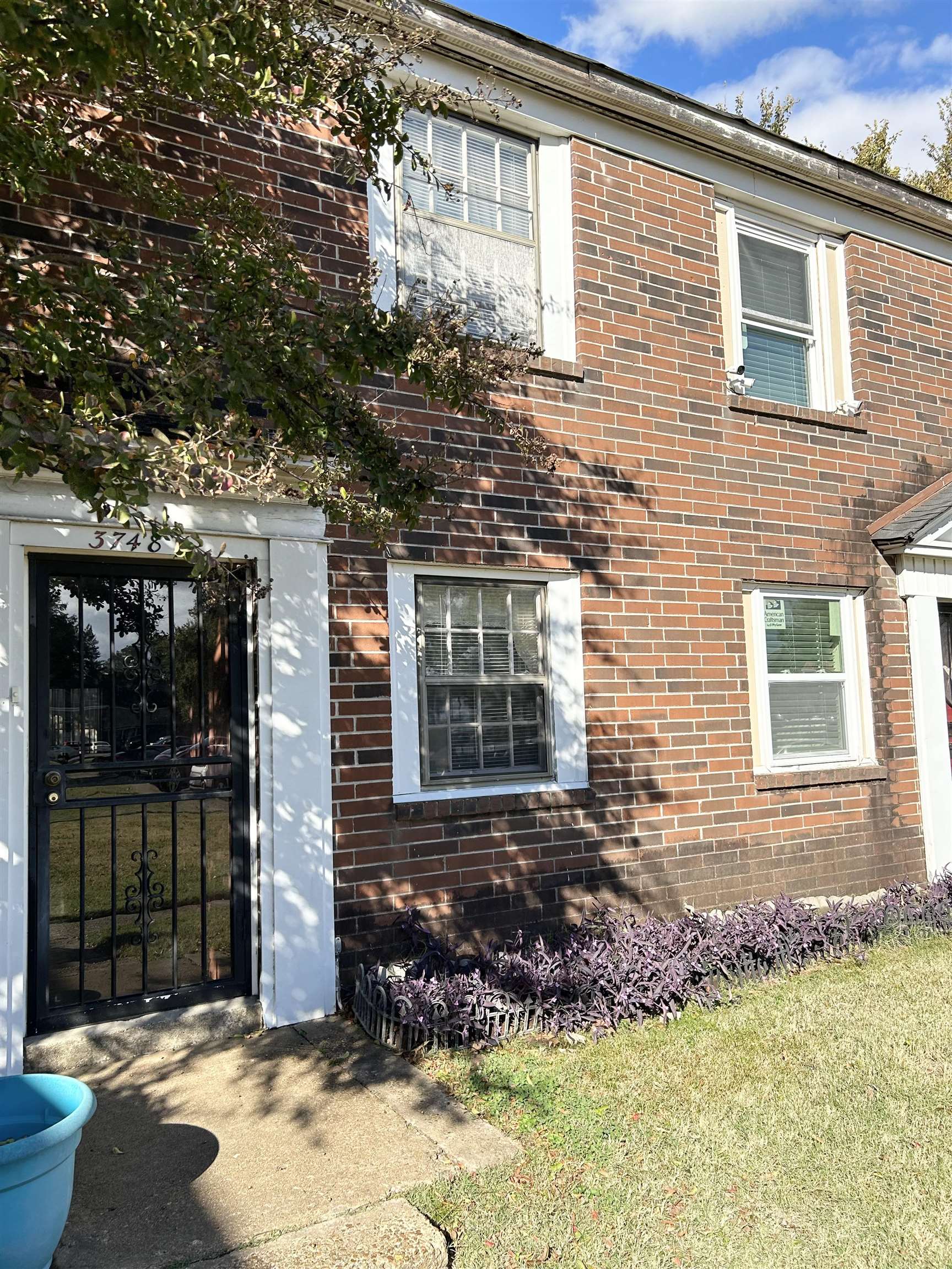 a front view of a house