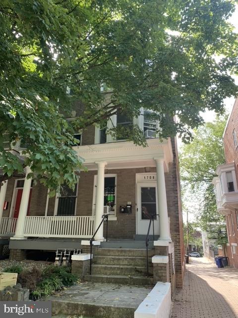 a view of a house with a deck