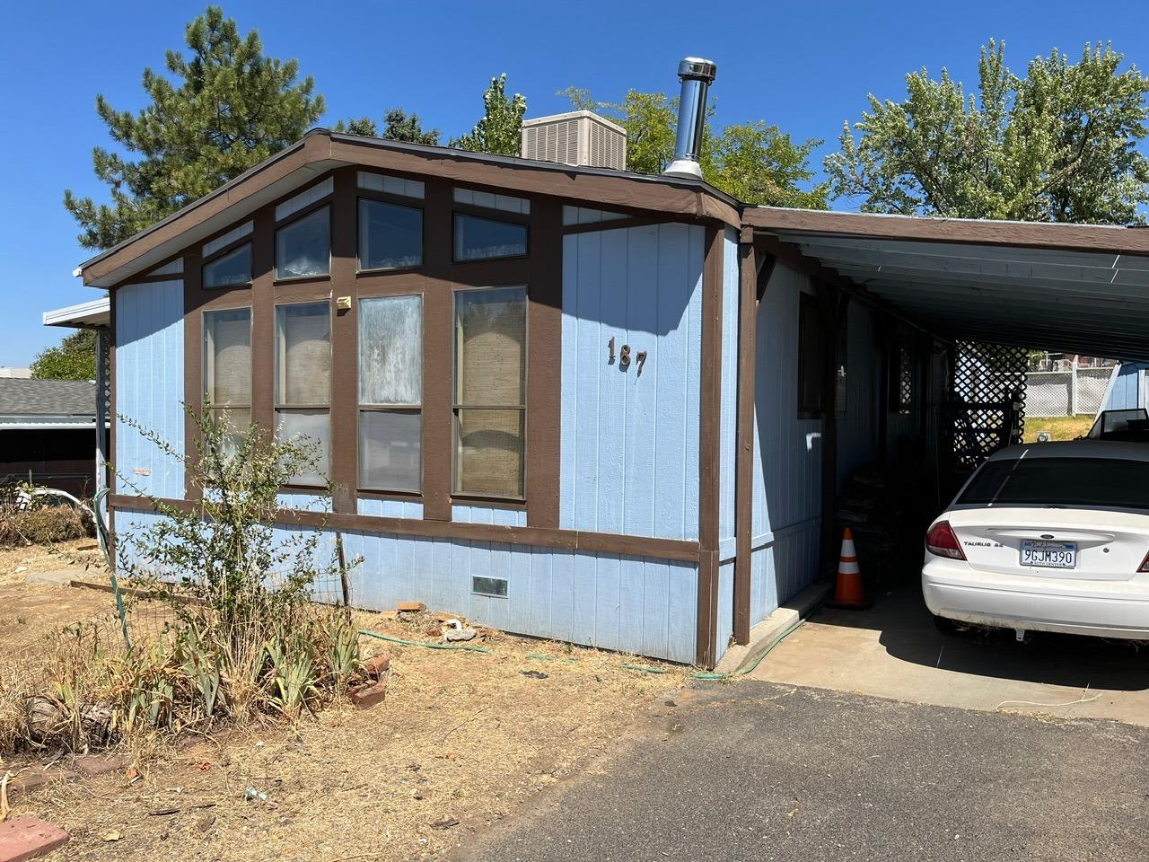 a front view of a house