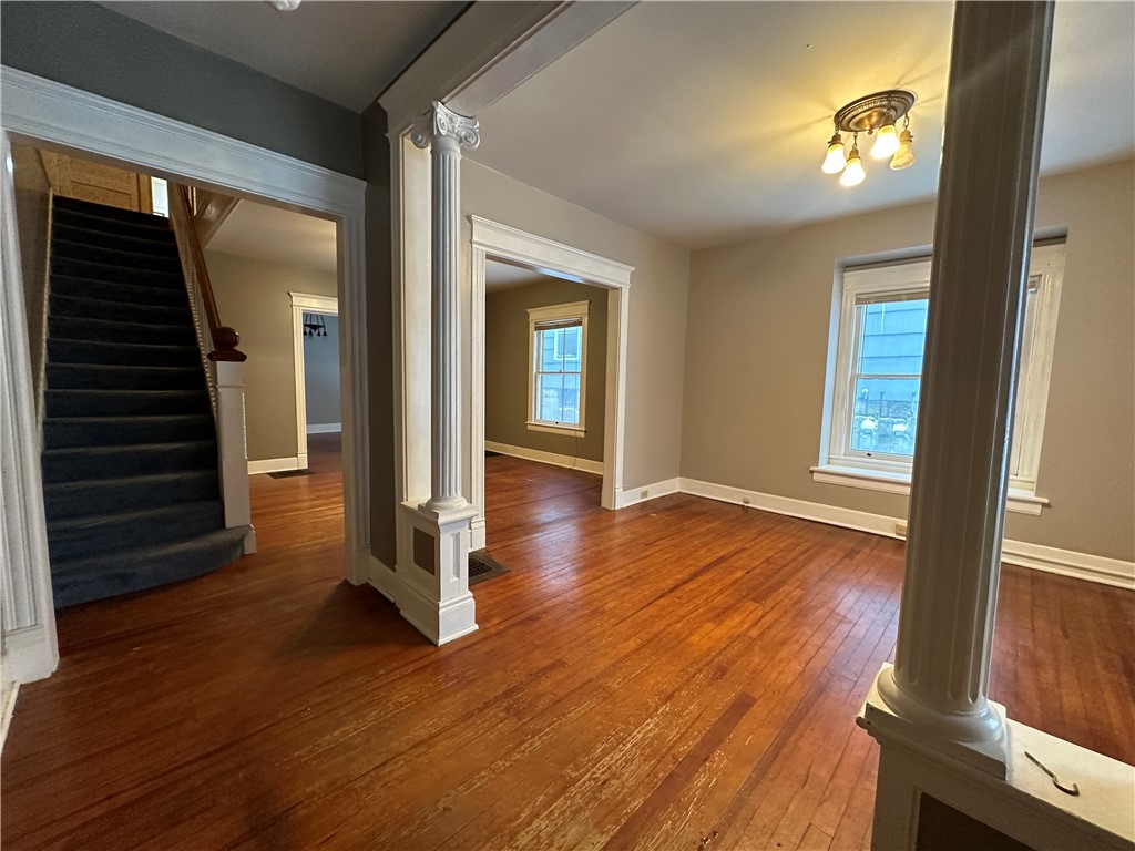 Foyer/Den/Front side stairs