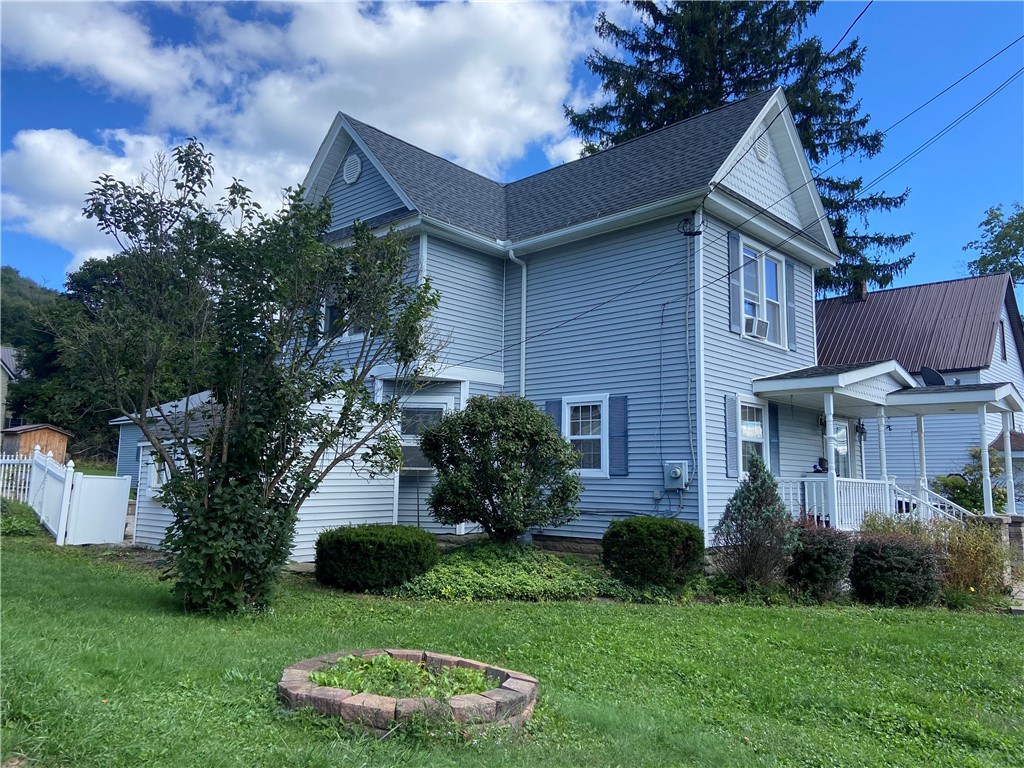 Side yard of the home