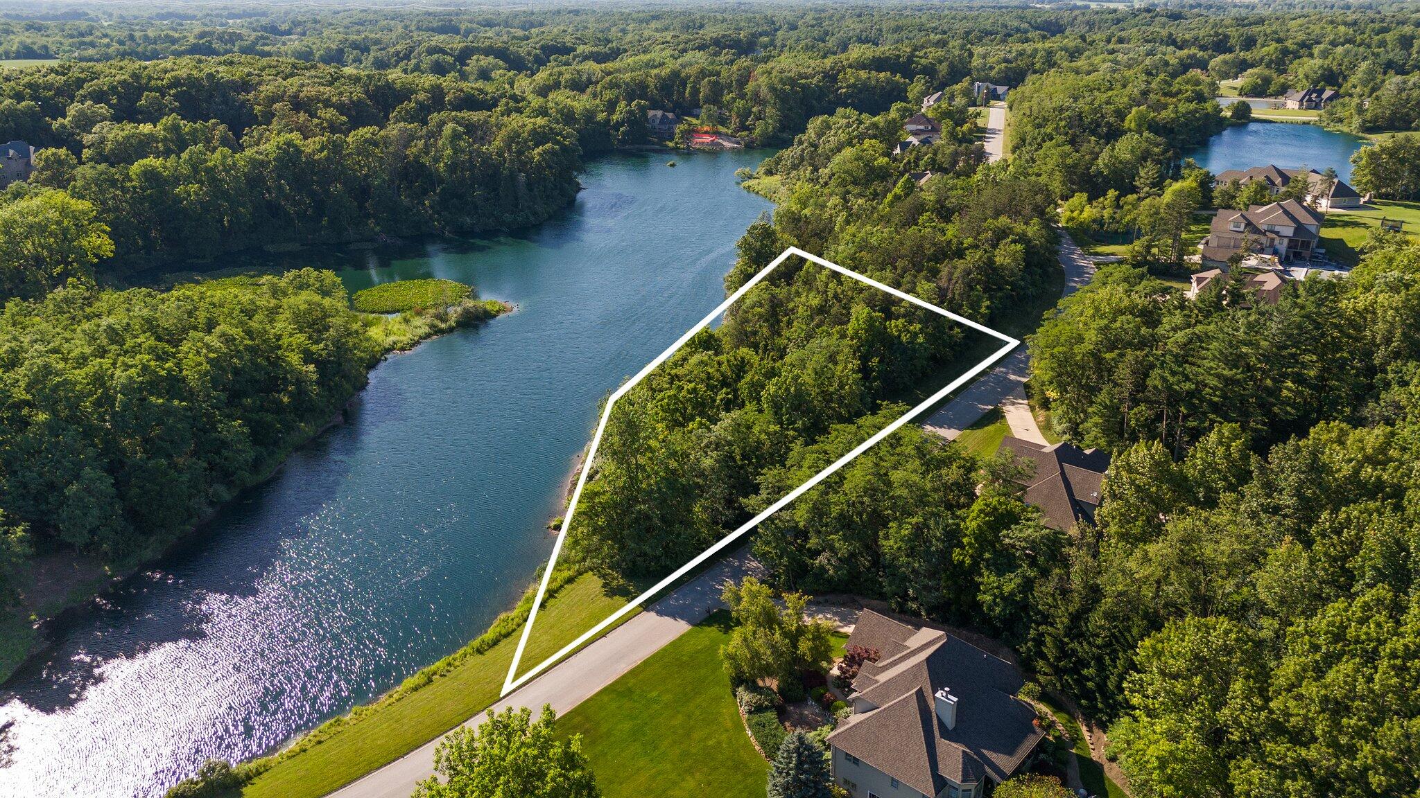 an aerial view of house with outdoor space