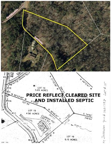 $49,500 | 125 Big Cedar Drive, Unit SEPTIC INSTALLED | Green Hill Township - Rutherford County