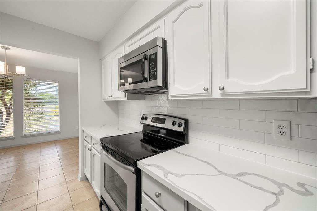 Beautiful kitchen with marble countertops