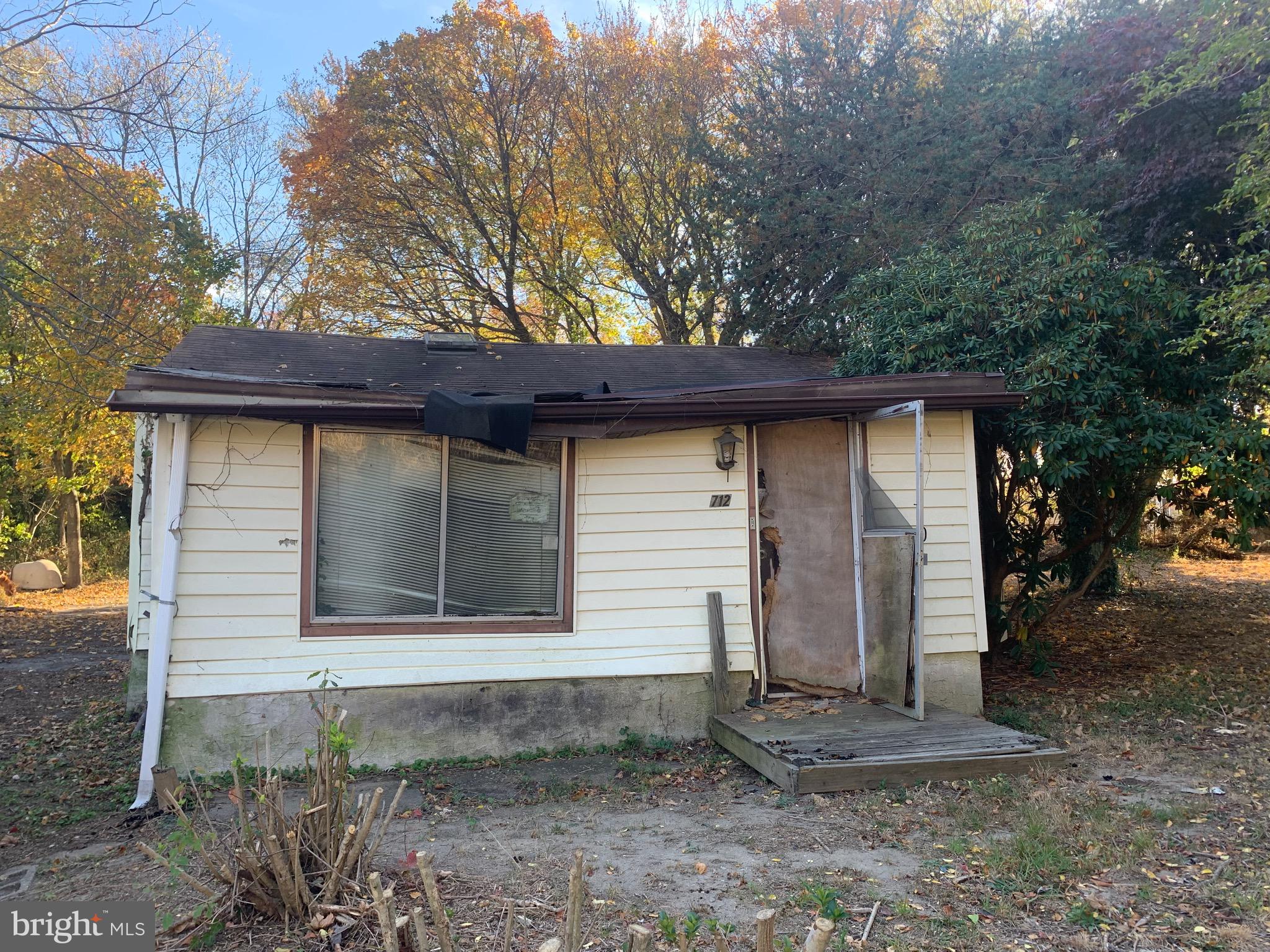 a front view of a house