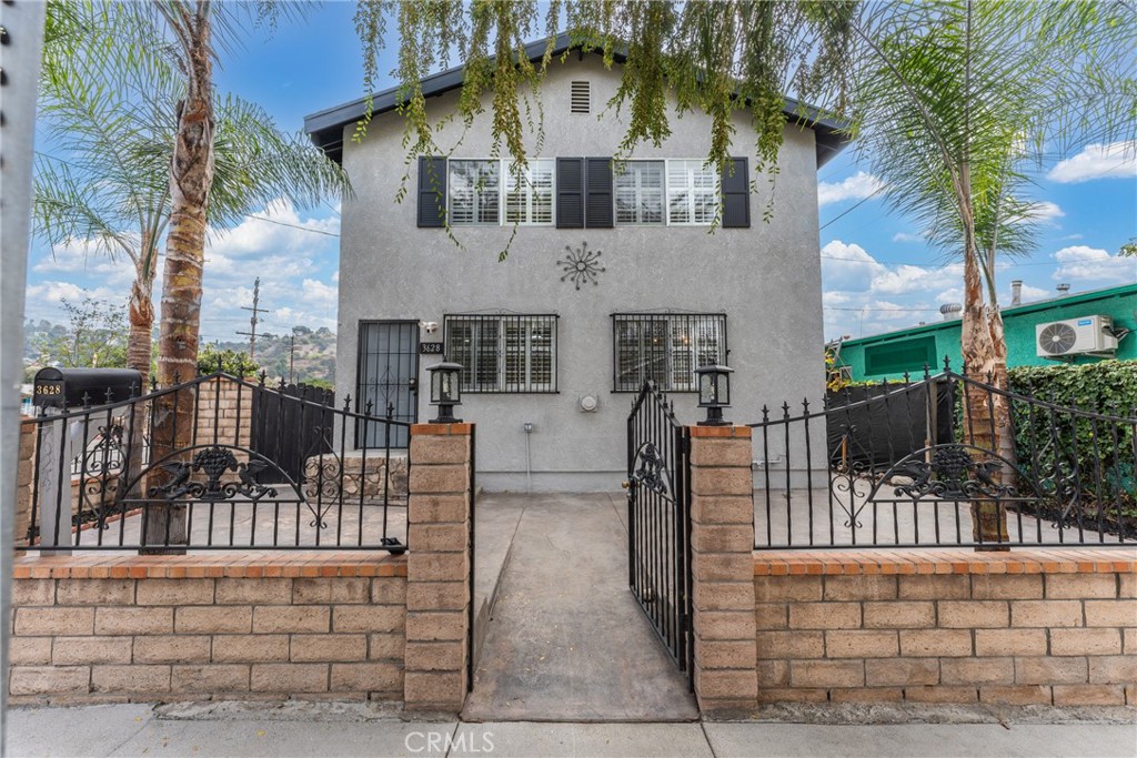 front view of house with a patio