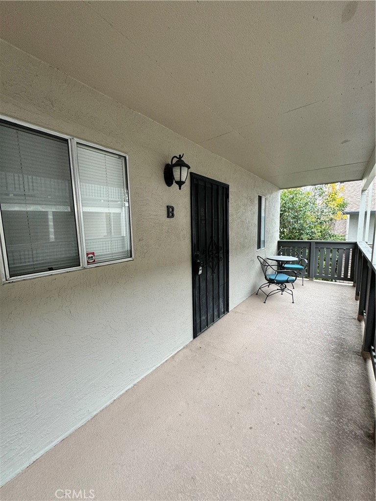 Front Door and Front Patio of unit.