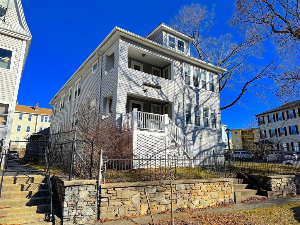 a view of a house with street