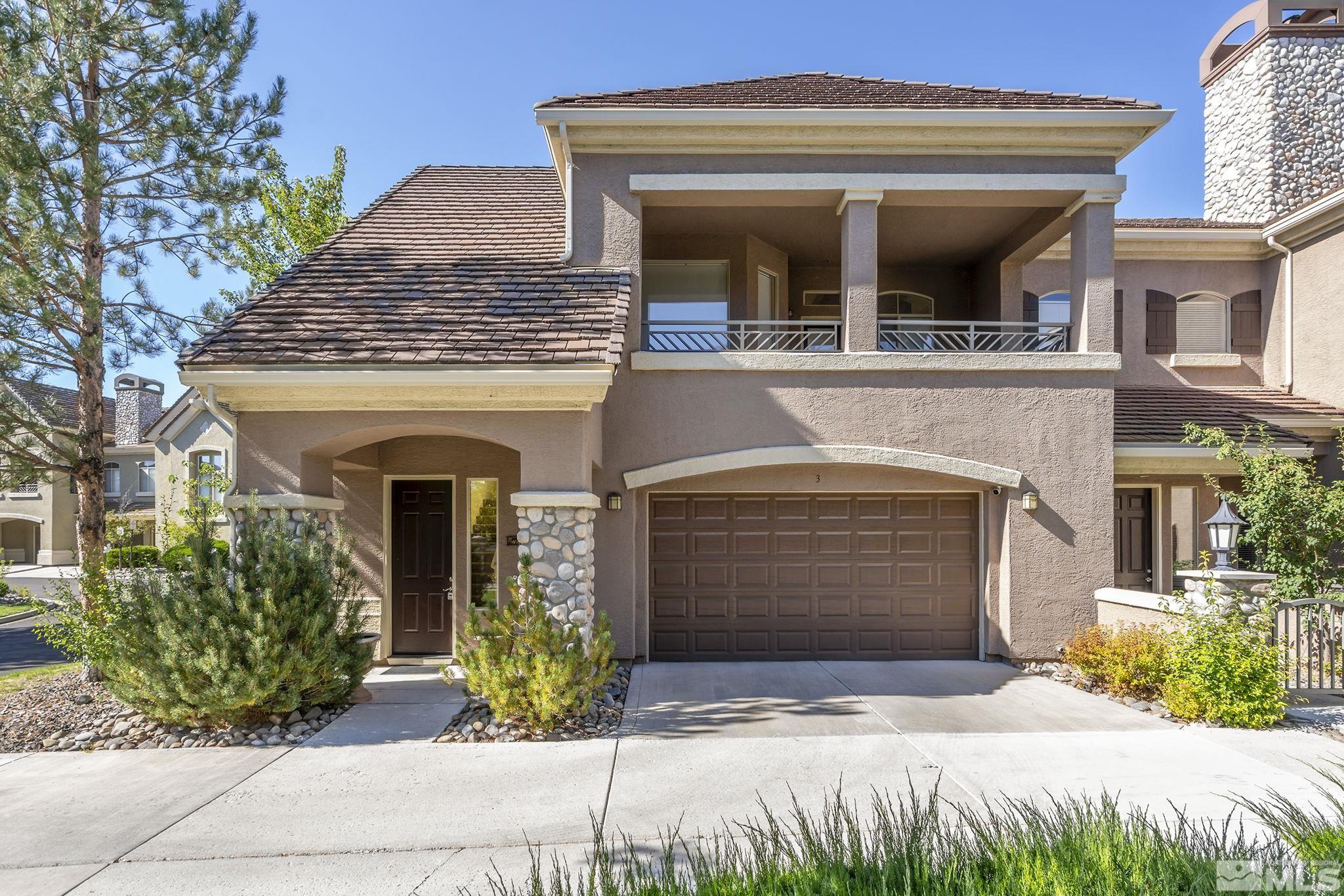 a front view of a house