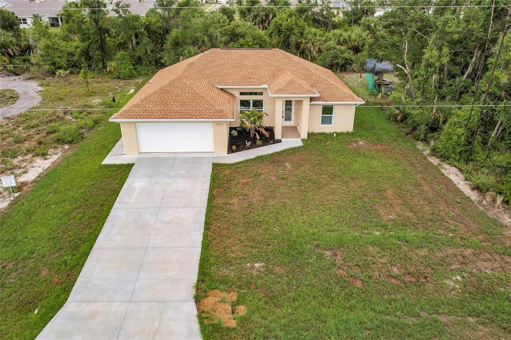 a view of a house with garden