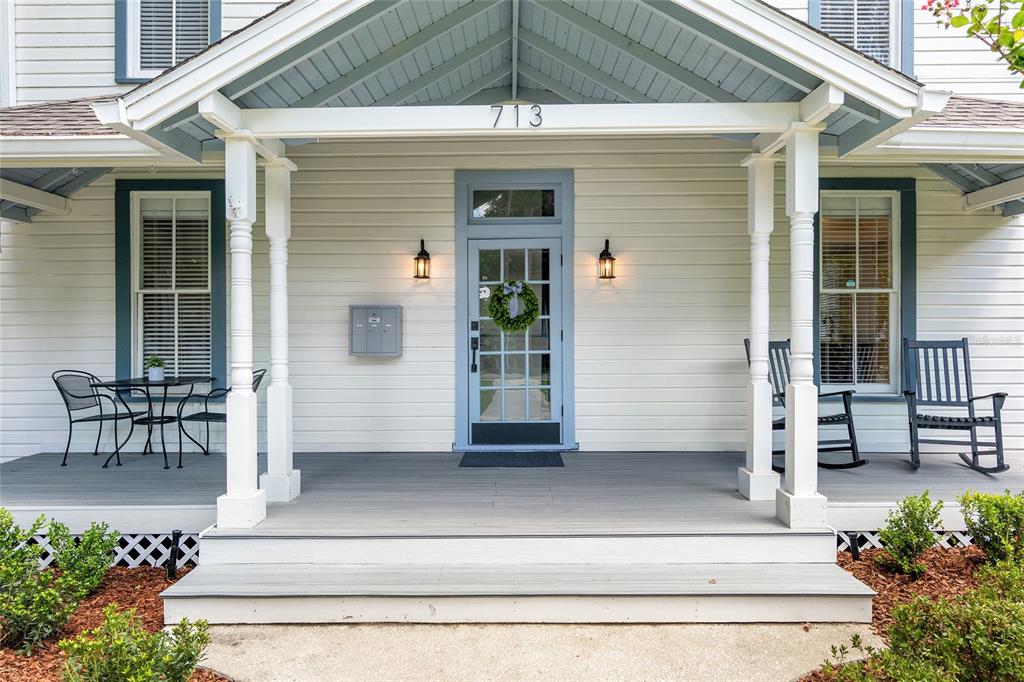 a view of house with seating space