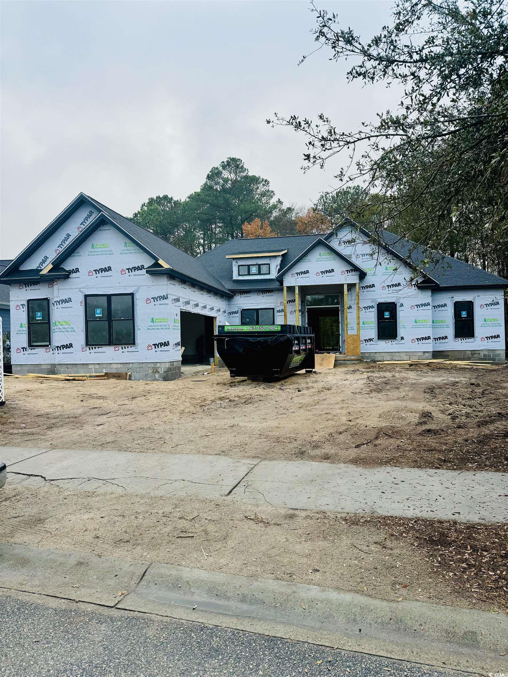 View of unfinished property