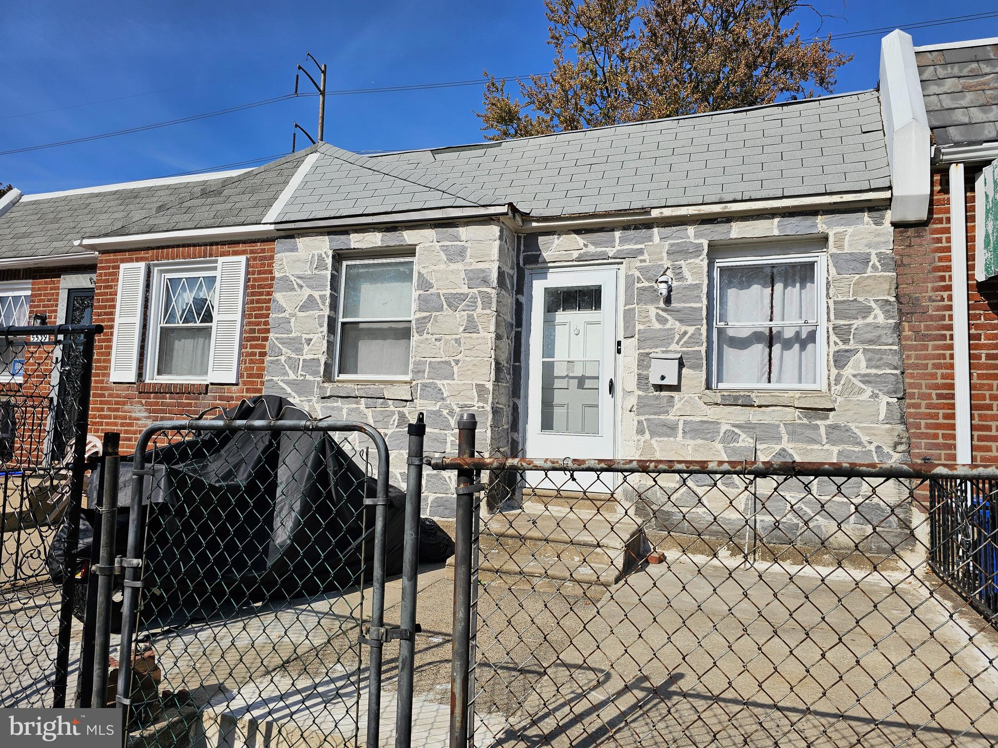 a front view of a house