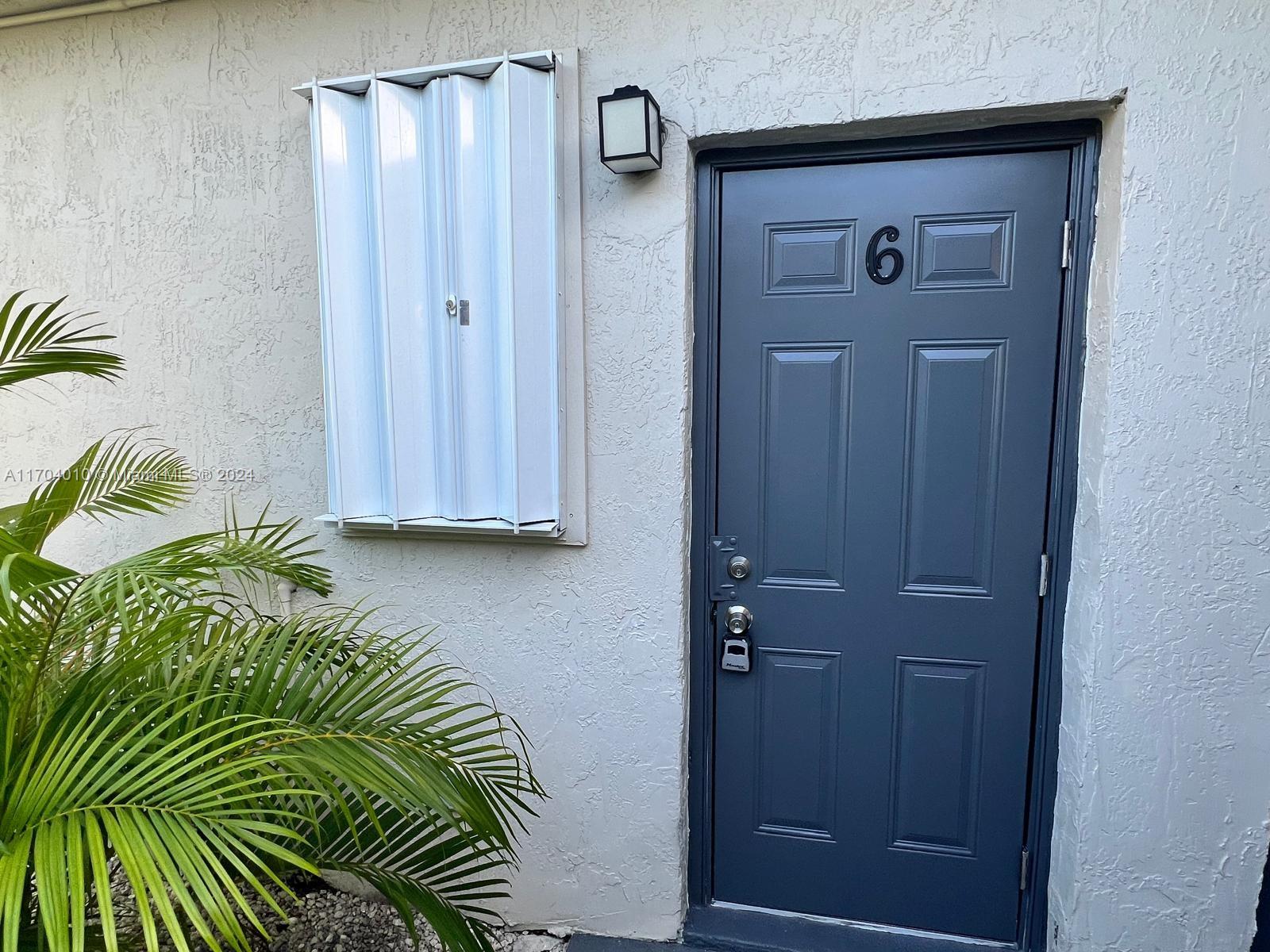 a view of front door