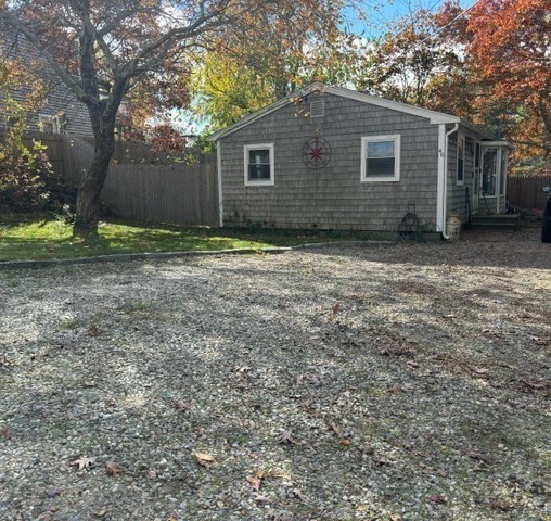 a backyard of a house