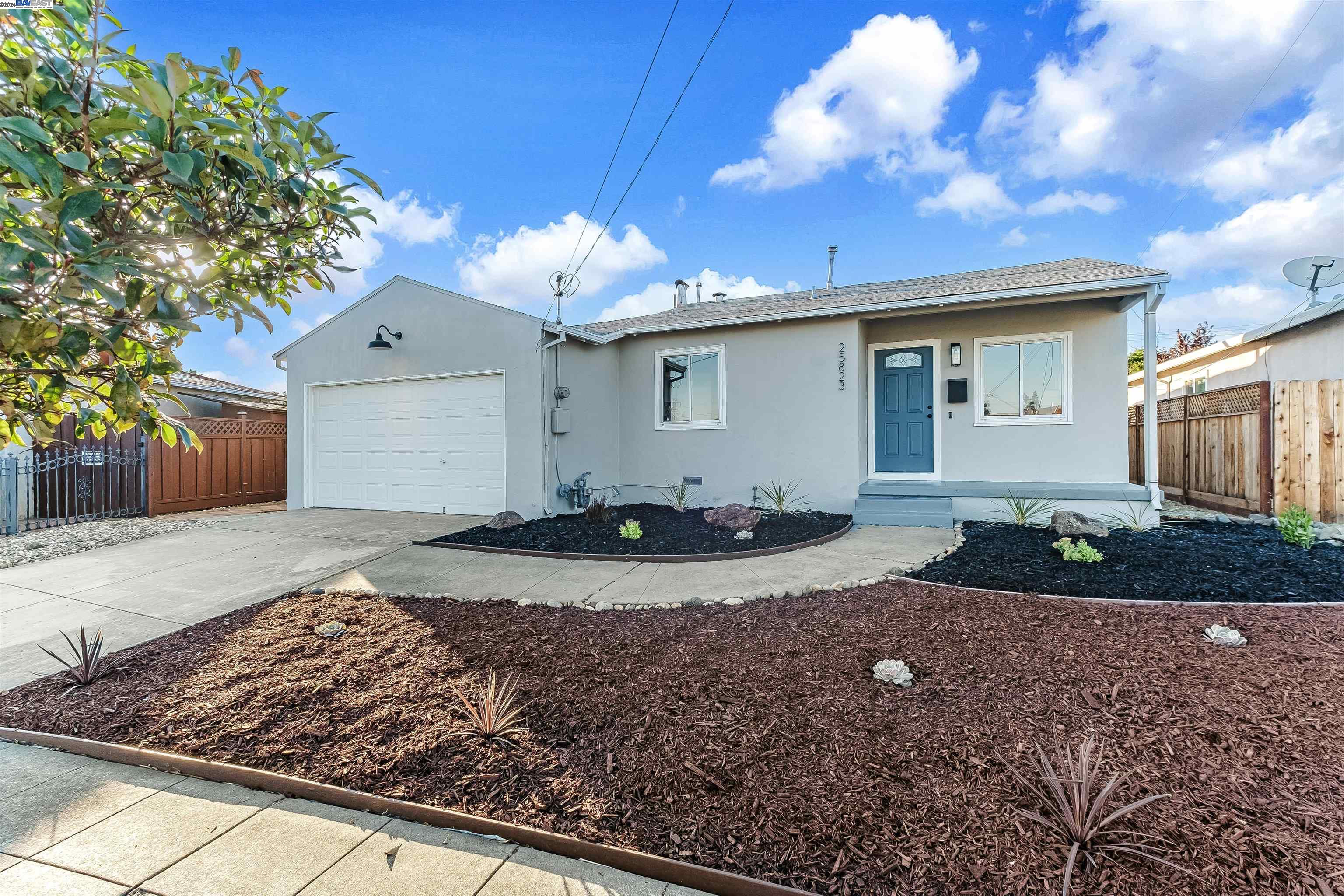 a view of a house with a patio