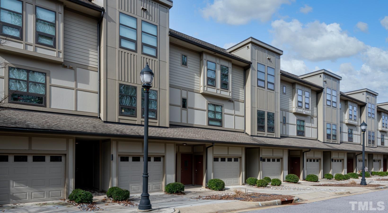 a front view of an apartment building