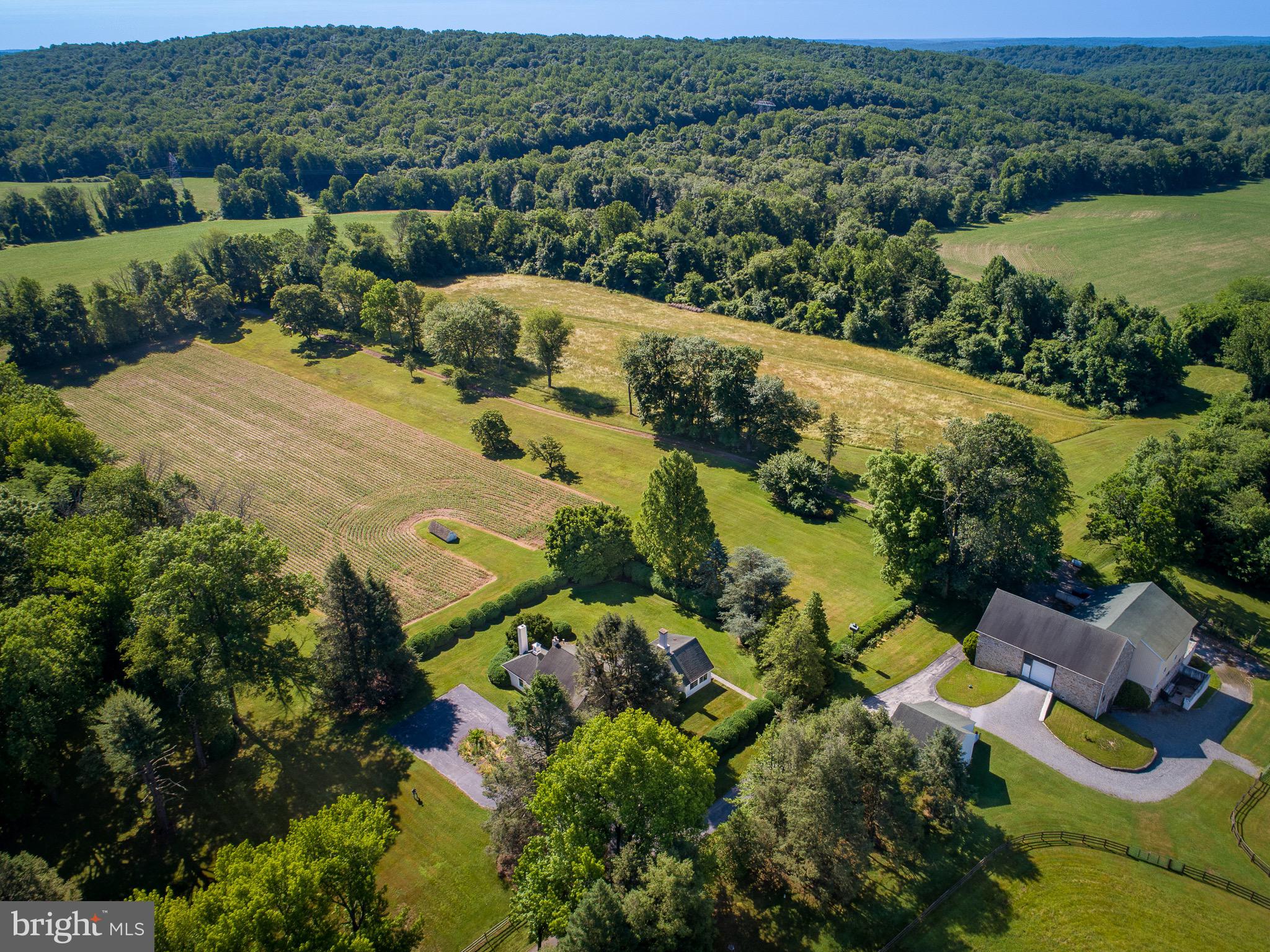 an aerial view of residential house with outdoor space