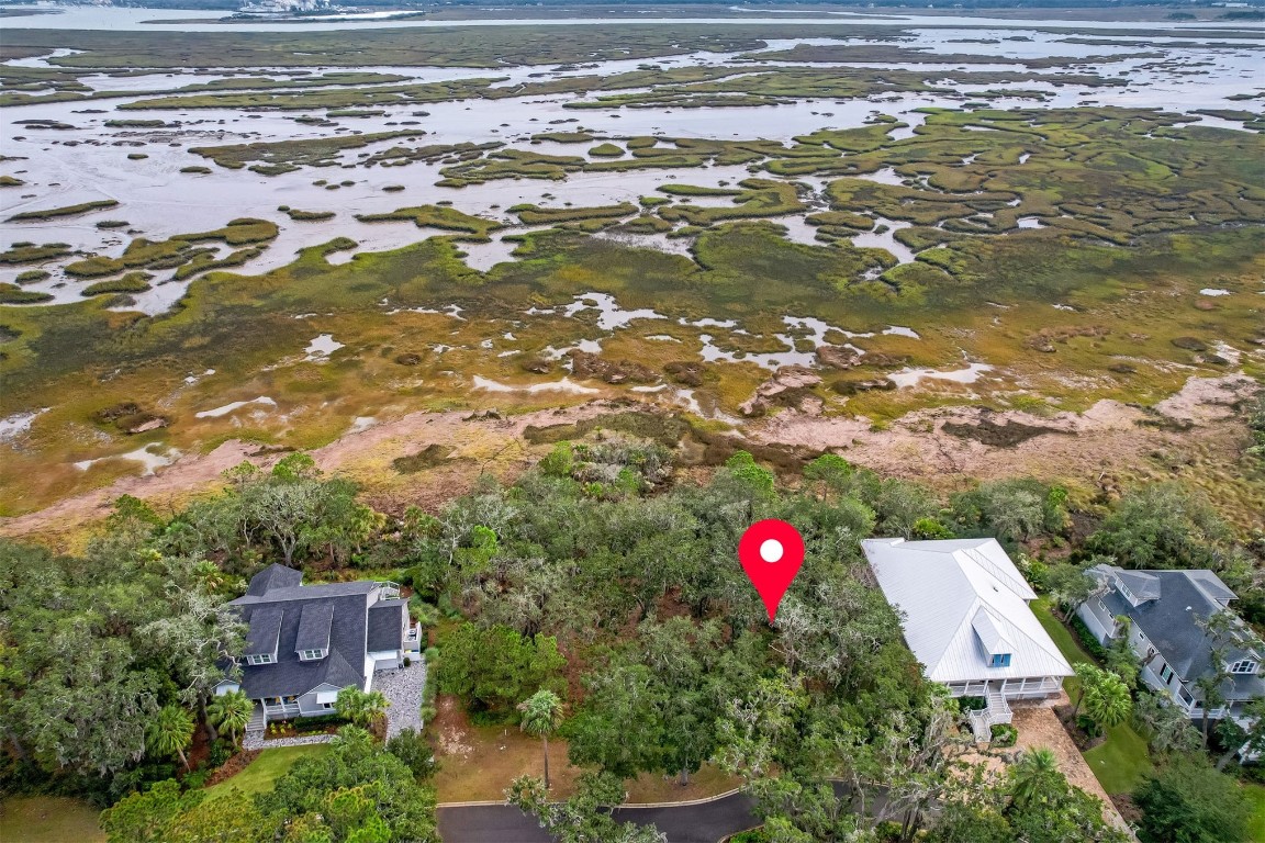 an aerial view of house with outdoor space