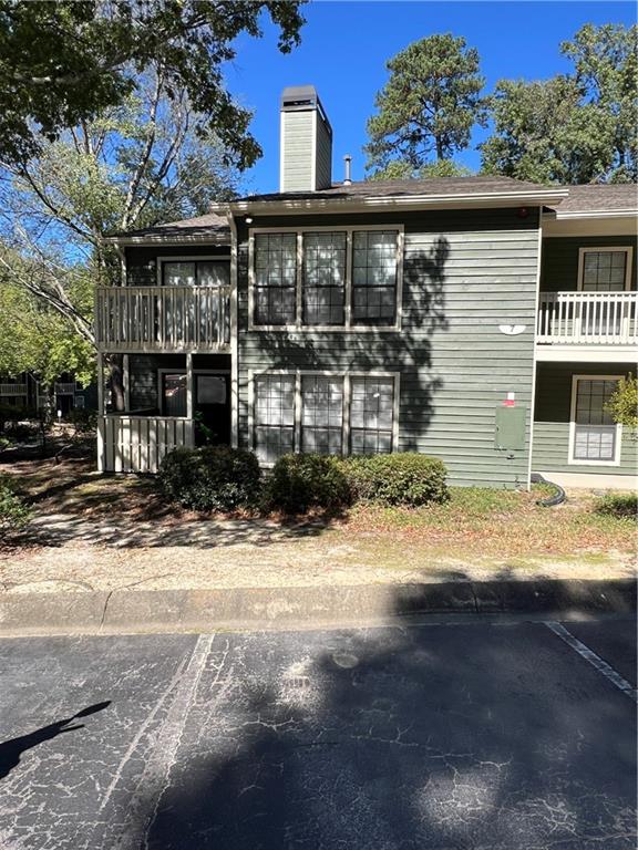 a front view of house