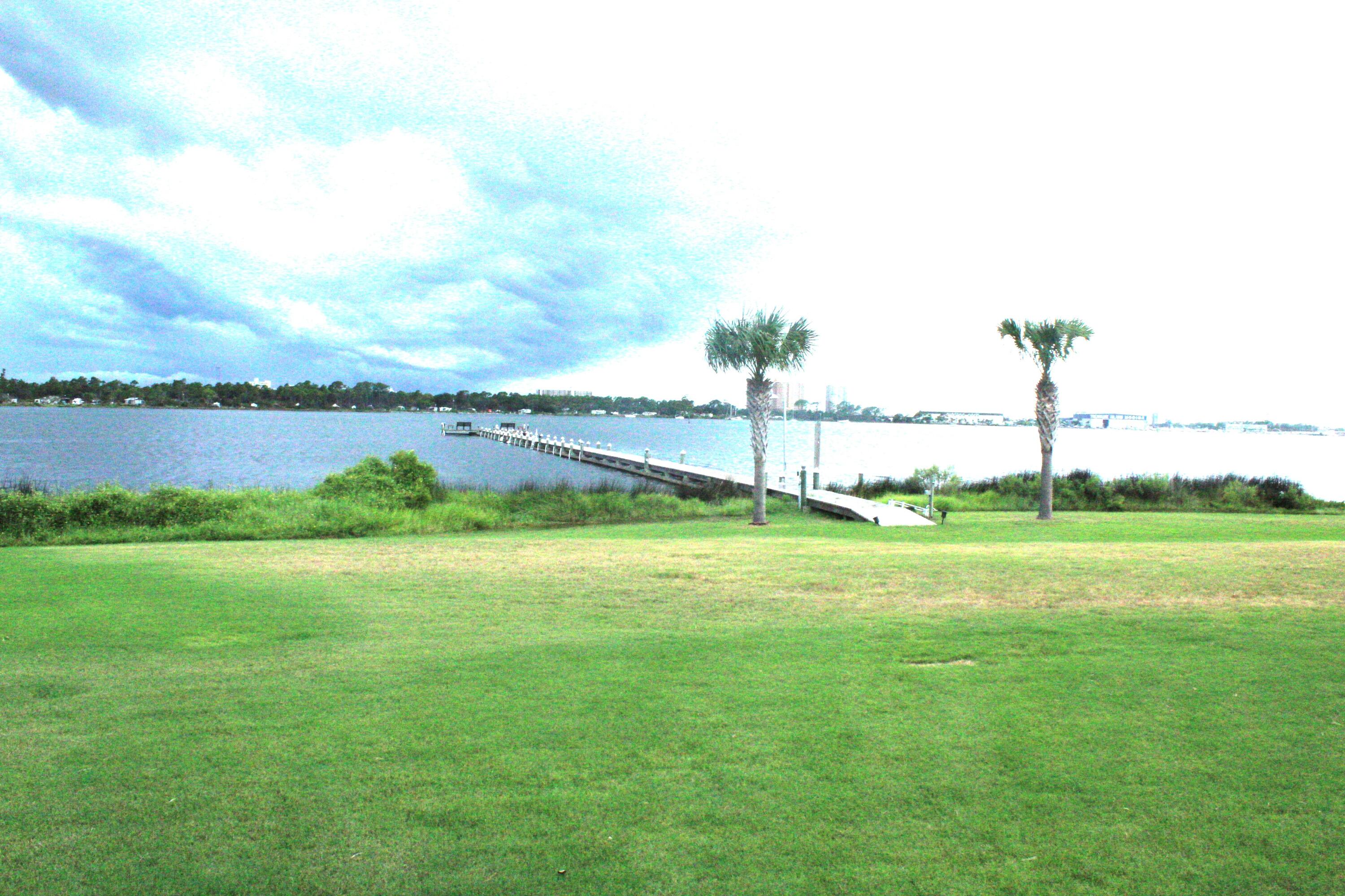 a view of a city and lake