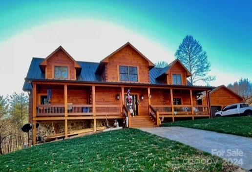 front view of house with a yard