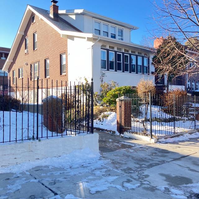 a view of a house with a patio