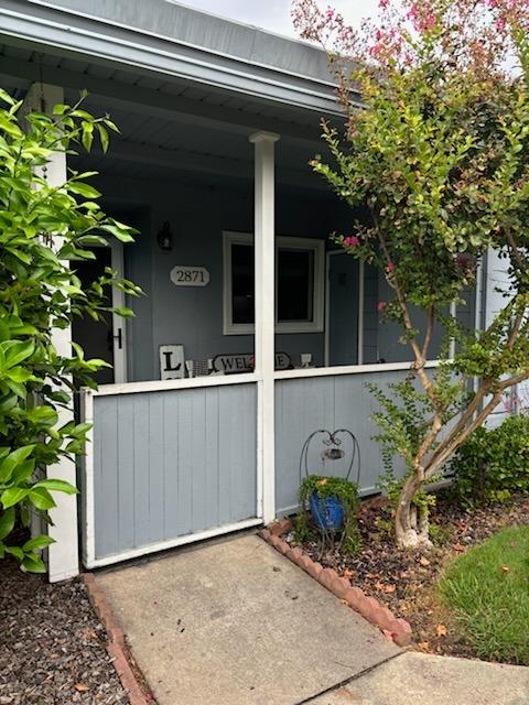 a view of a porch