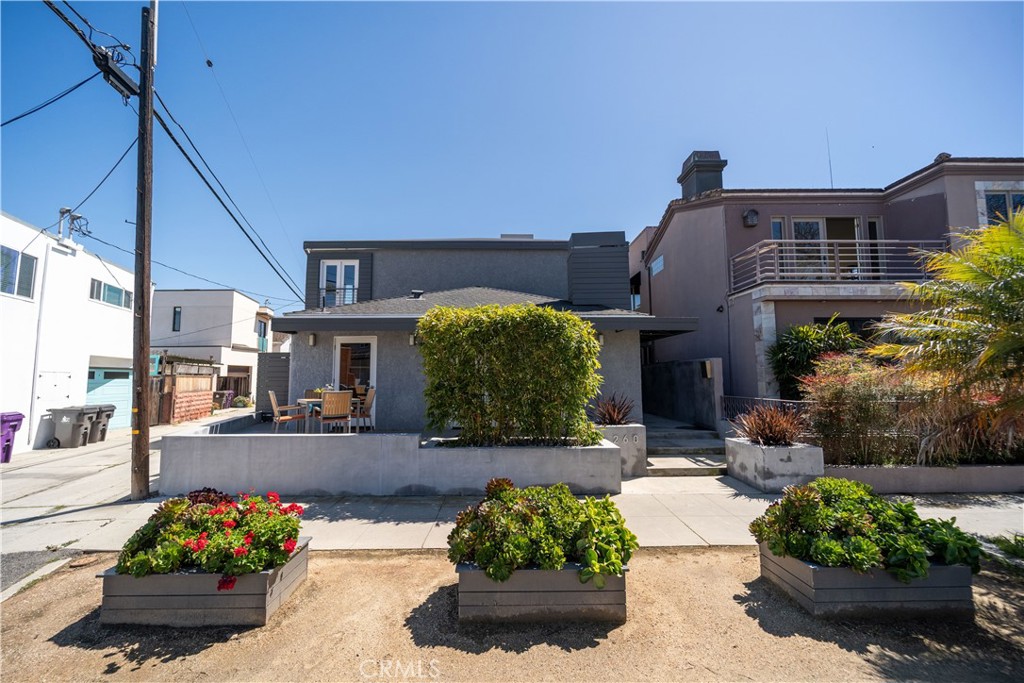 a front view of a house