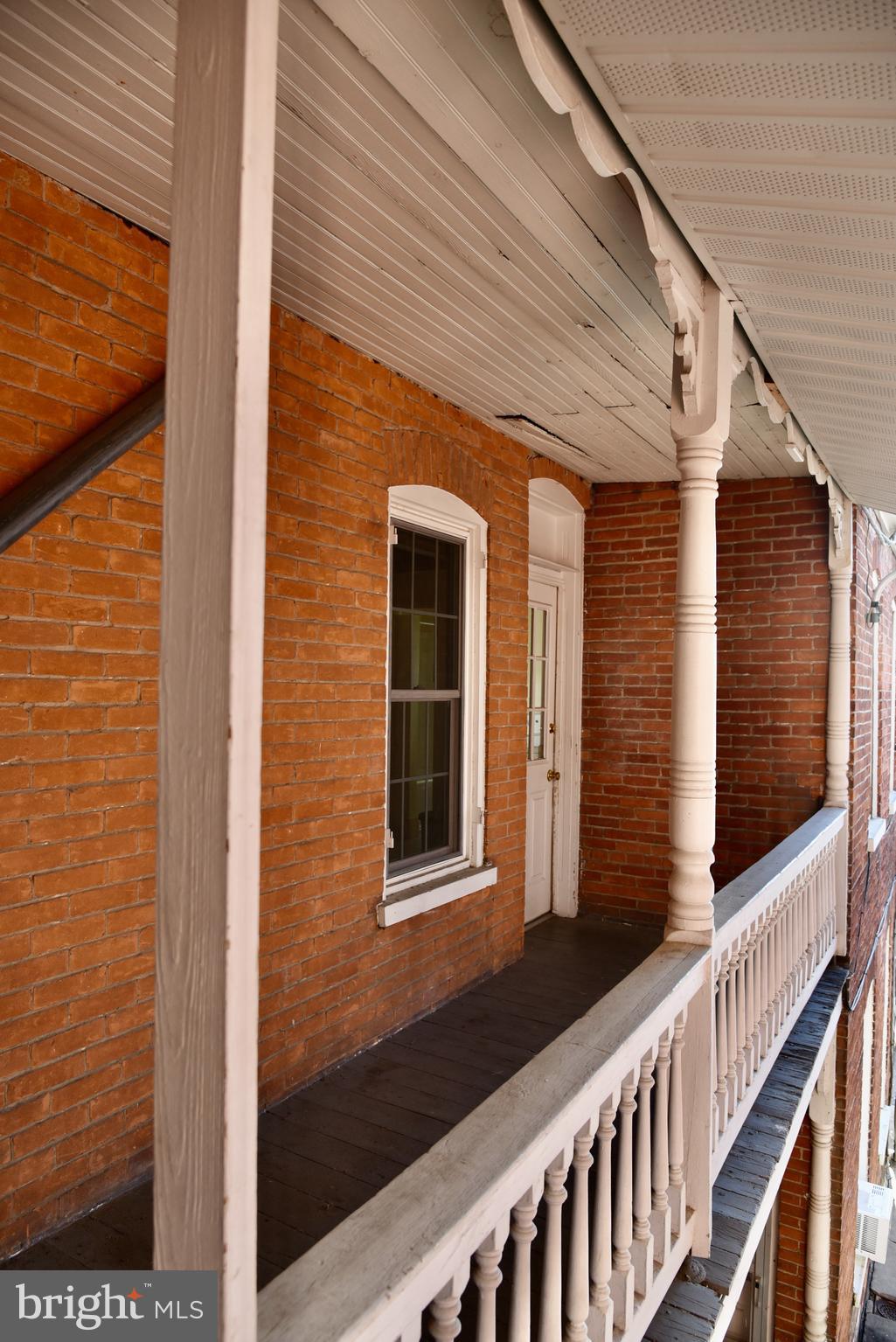 a view of a porch