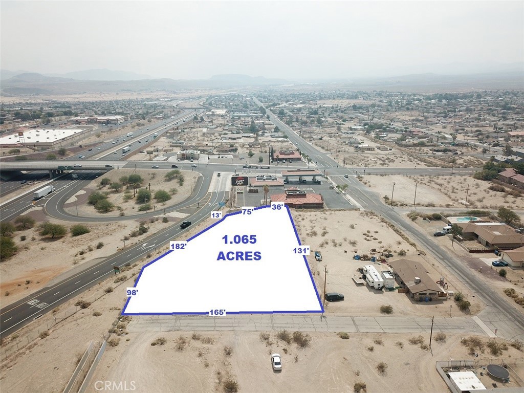 an aerial view of a large parking space