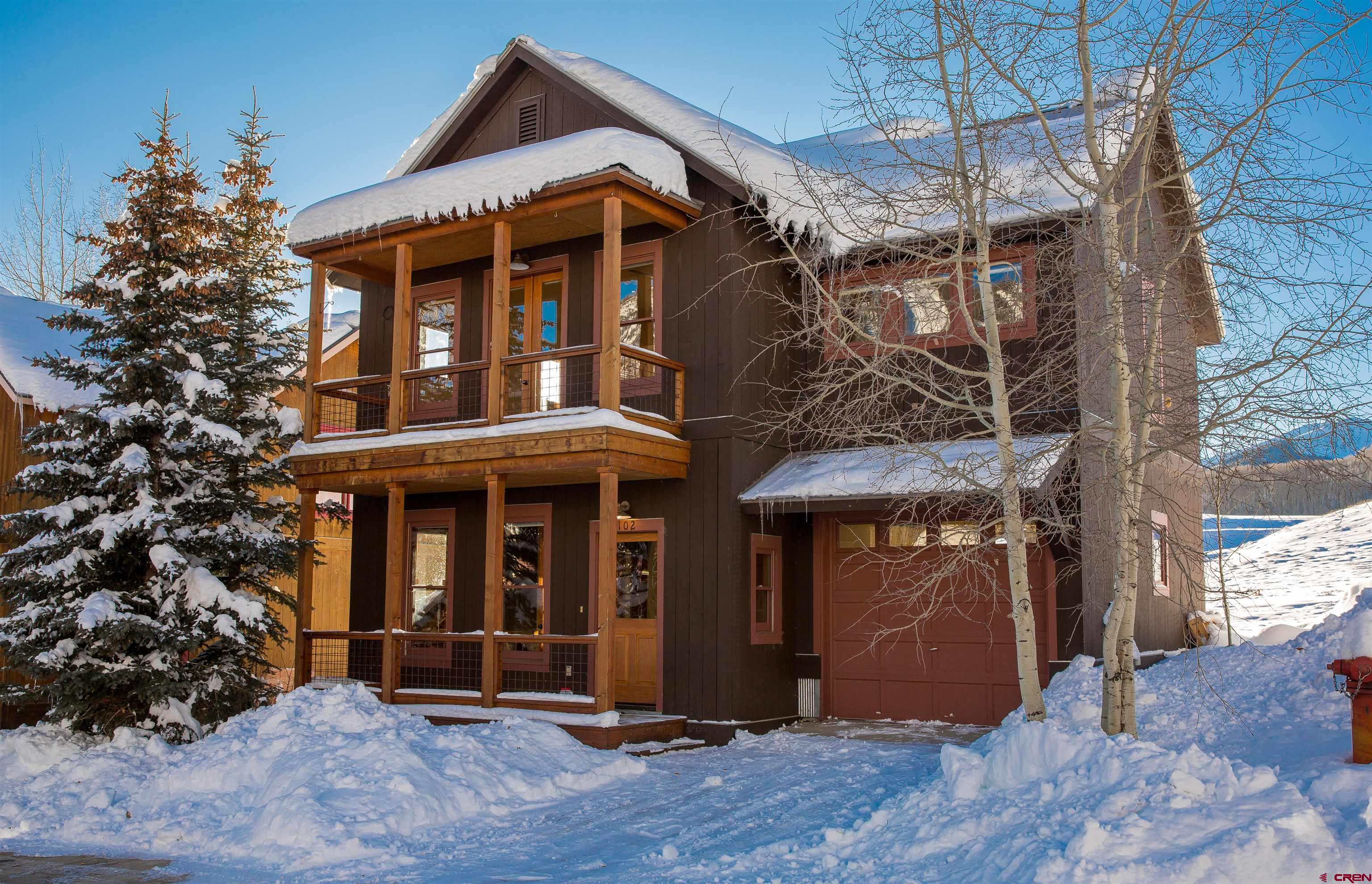 a front view of a house