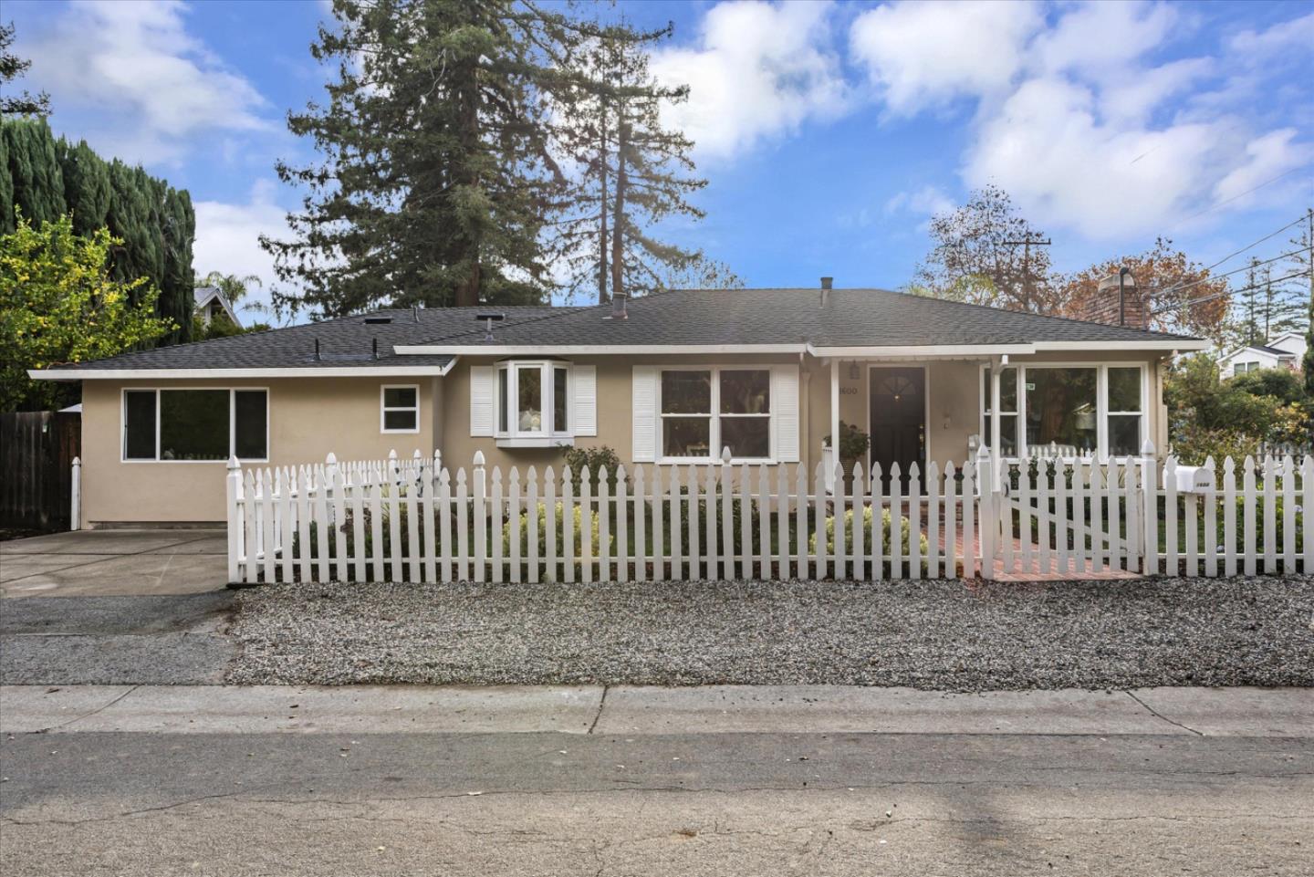 a front view of a house