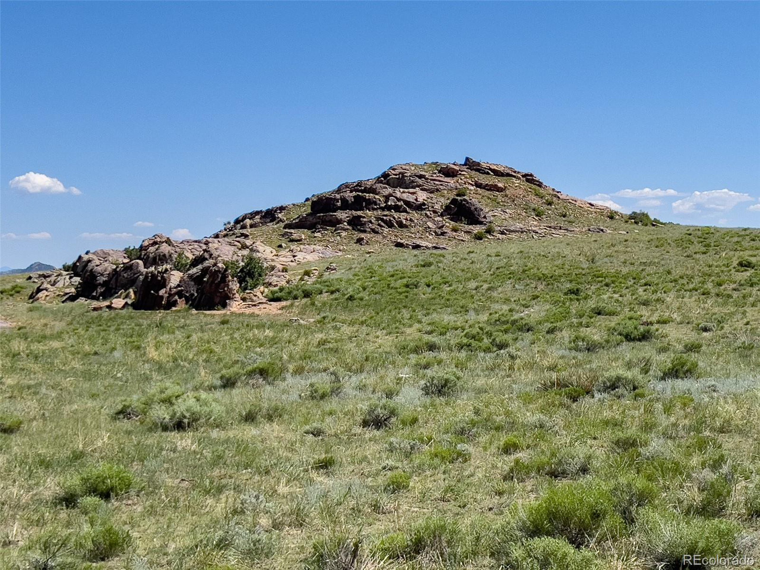 a view of a large mountain