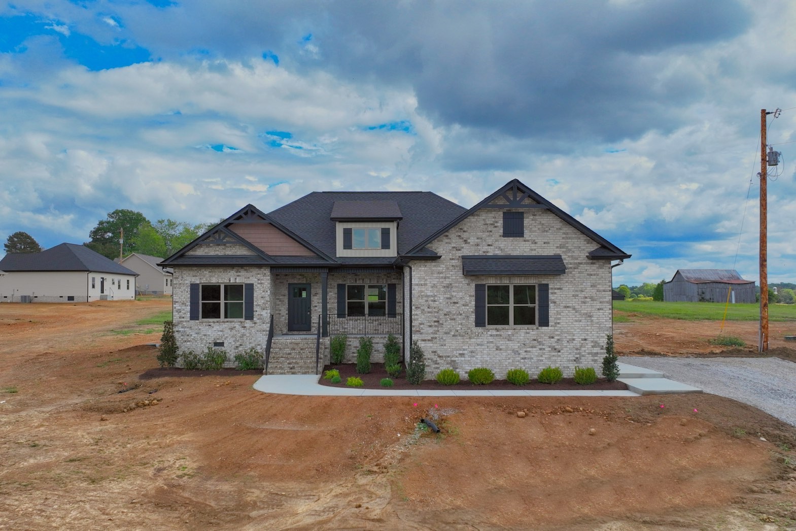 front view of house with a yard