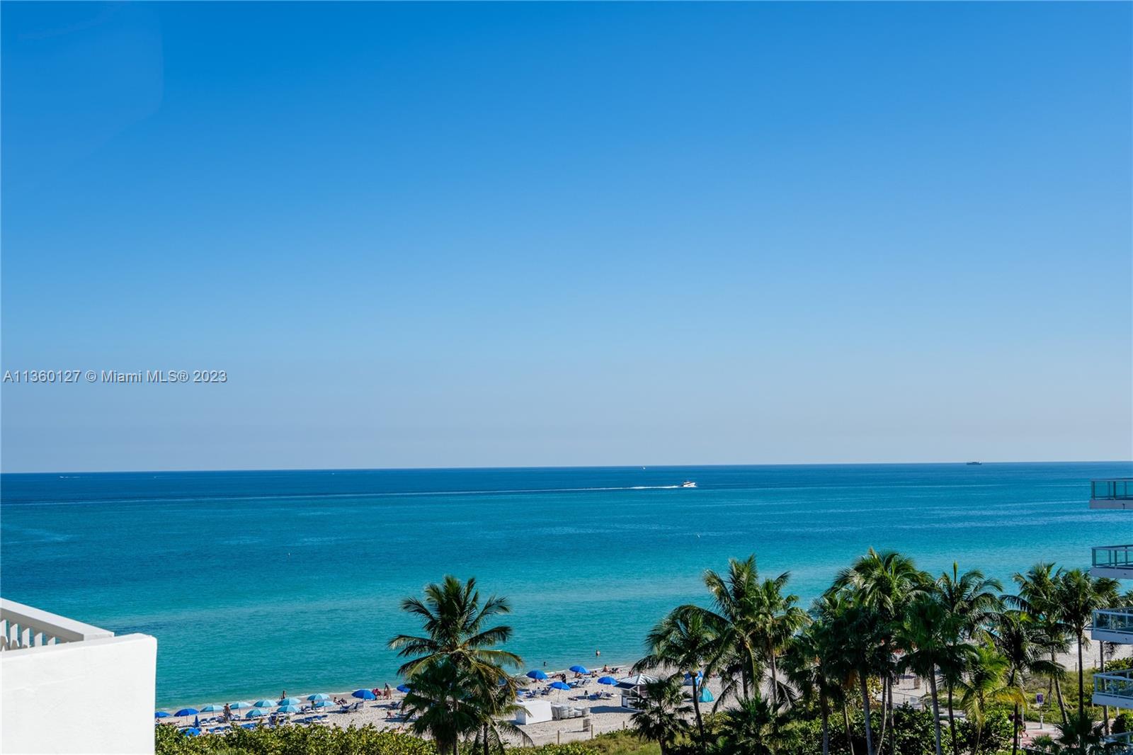 a view of yard with ocean view