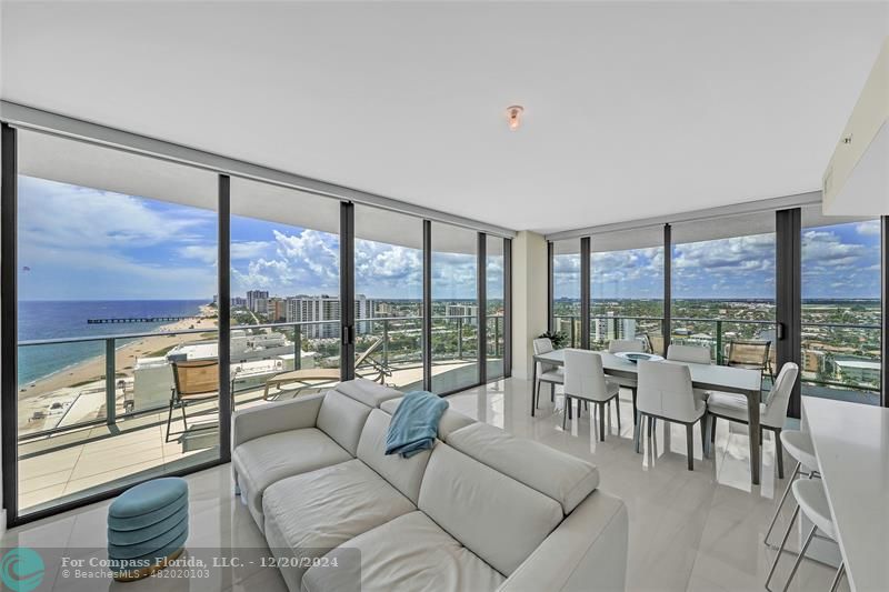 Outstanding views of the Atlantic Ocean, Intracoastal waterways and city views