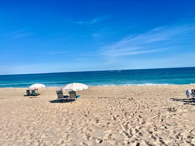 a view of beach and ocean