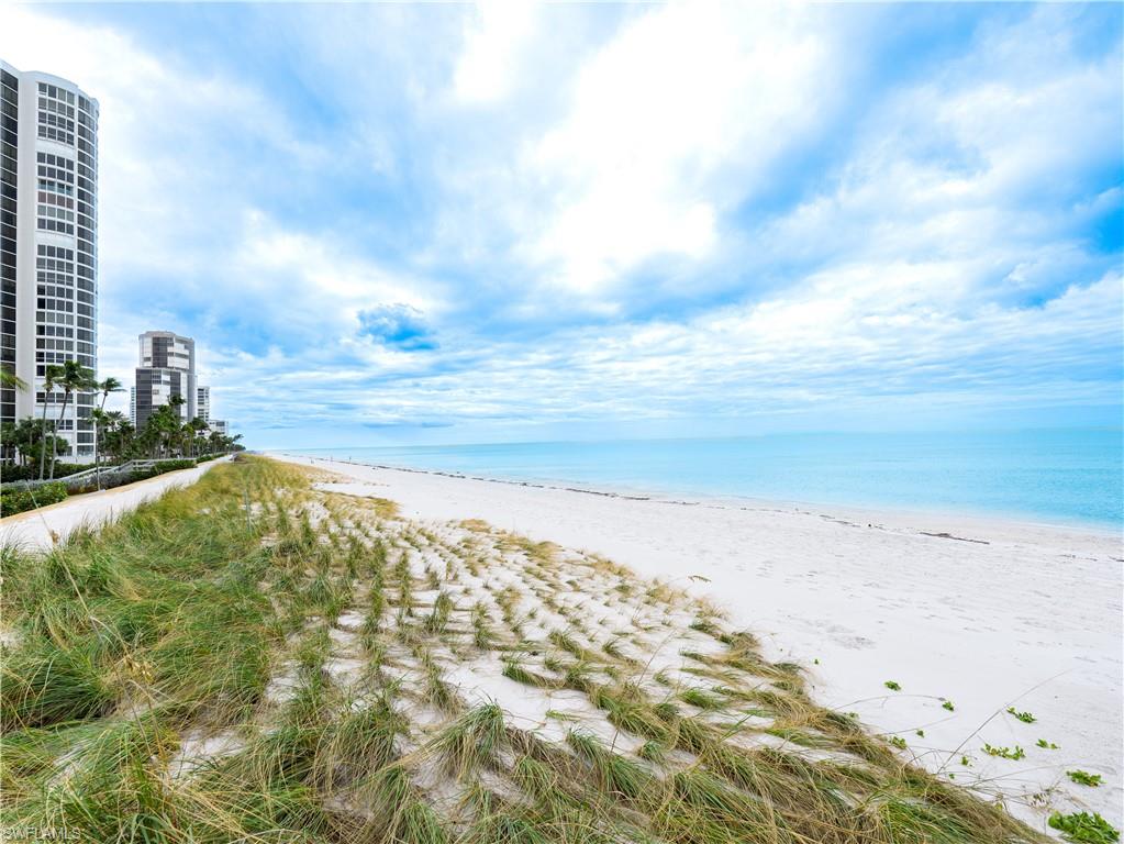 a view of beach and ocean