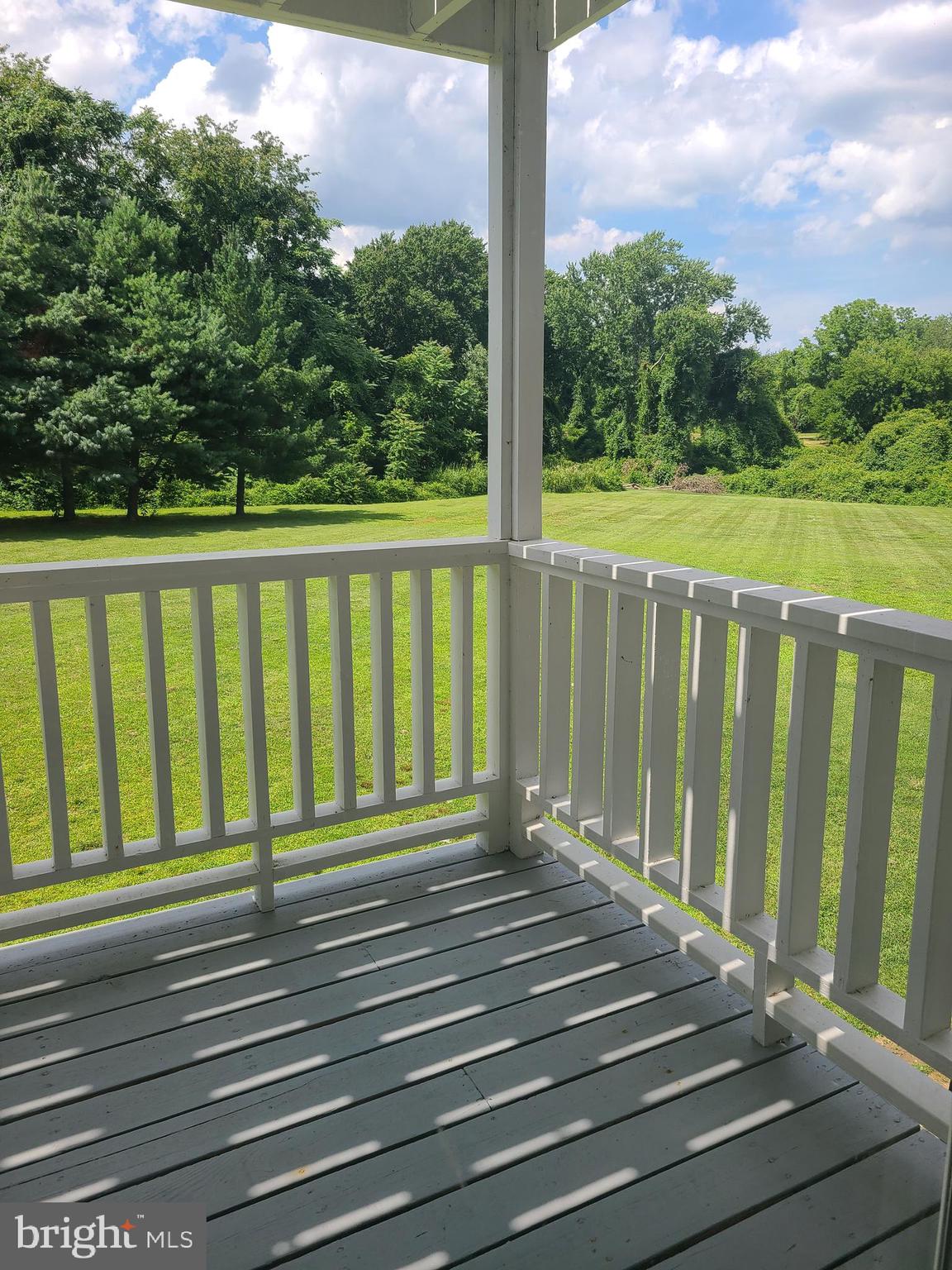 a view of a deck