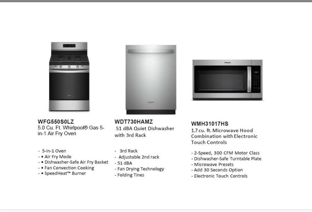 WMH31017HS Whirlpool 1.7 cu. ft. Microwave Hood Combination with