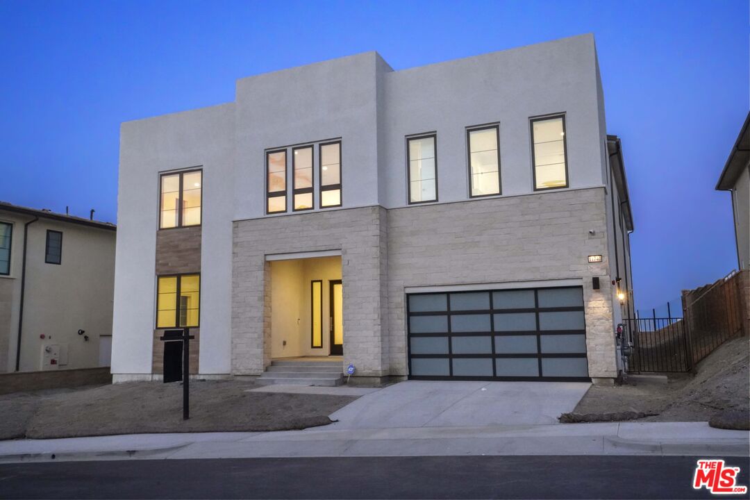 a front view of a house