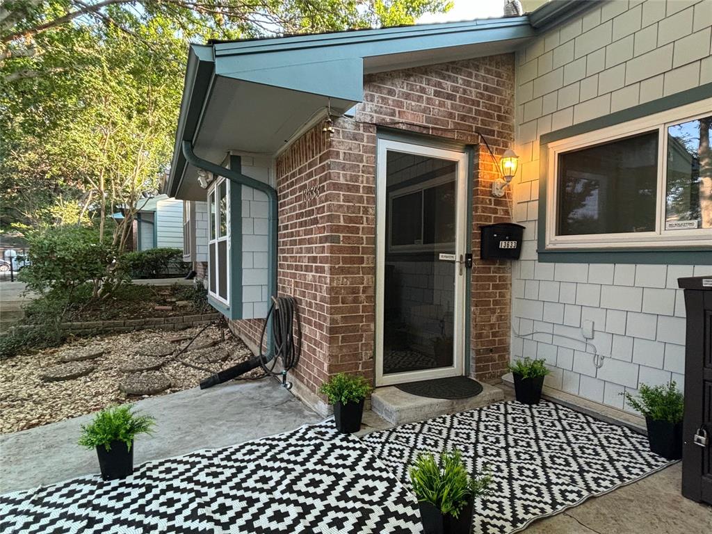 a view of a house with a door