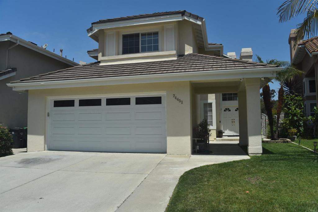 a front view of a house