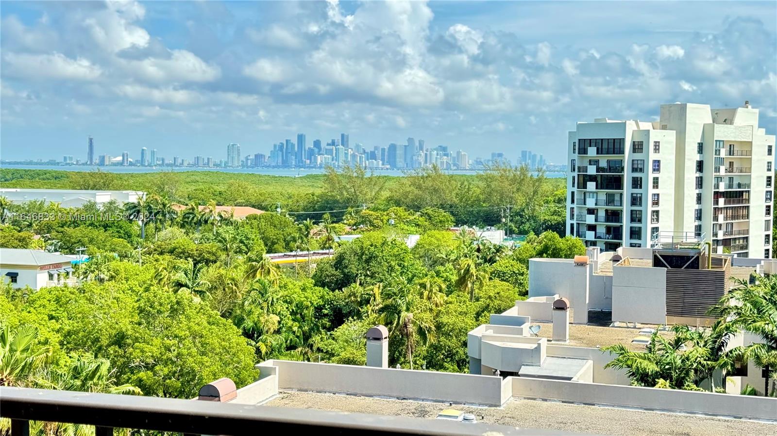 view of a city with tall buildings